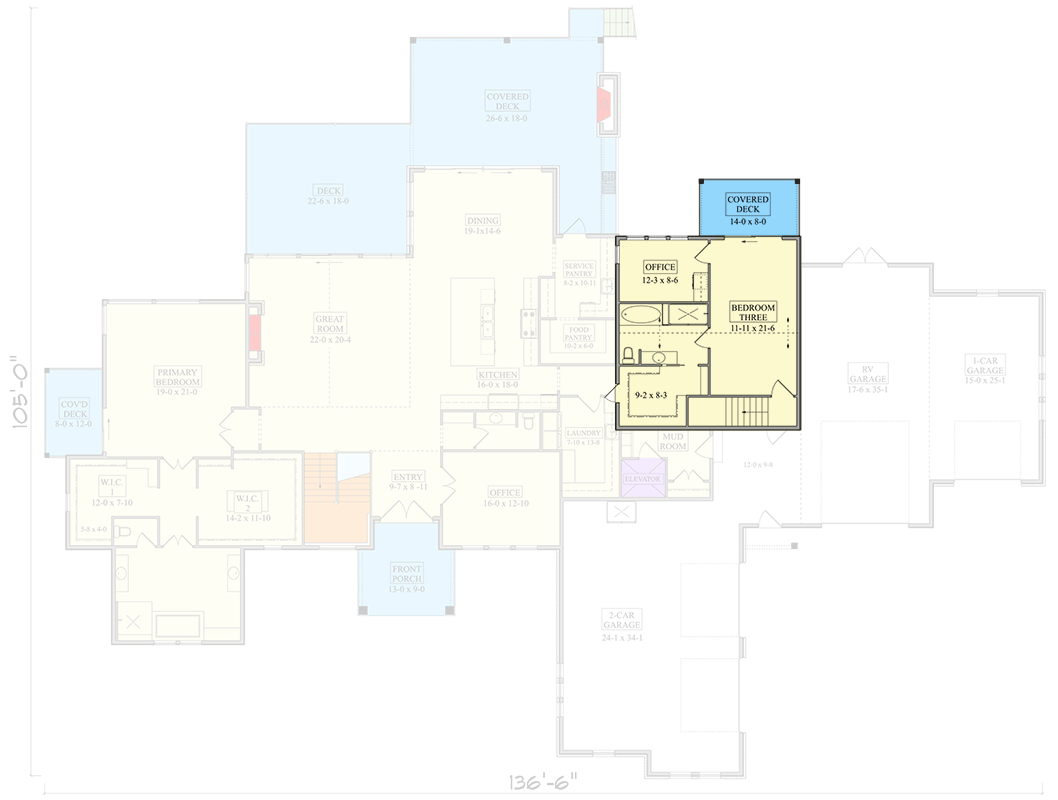 Plan 95297RW: Luxury Hill Country House Plan with Outdoor Kitchen and Elevator - Floor Plan - 2nd Floor - Hill Country