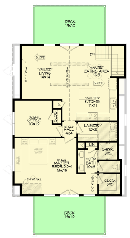 Plan 680605VR: Farmhouse Barn-Style House Plan with Flexible Stalls and Loft Living - Floor Plan - 2nd Floor - Farmhouse