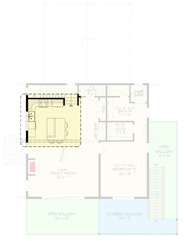 Plan 680606VR: Modern 3-Bed House Plan with Upstairs Master Suite and Game Room - Floor Plan - Optional Kitchen Layout - Contemporary, Modern