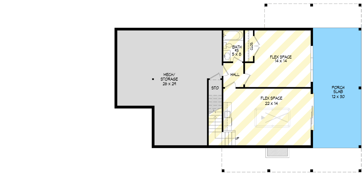 Plan 680614VR: Mountain House Plan with Main Level Master and Vaulted Great Room - Floor Plan - Optionally Finished Lower Level - Mountain