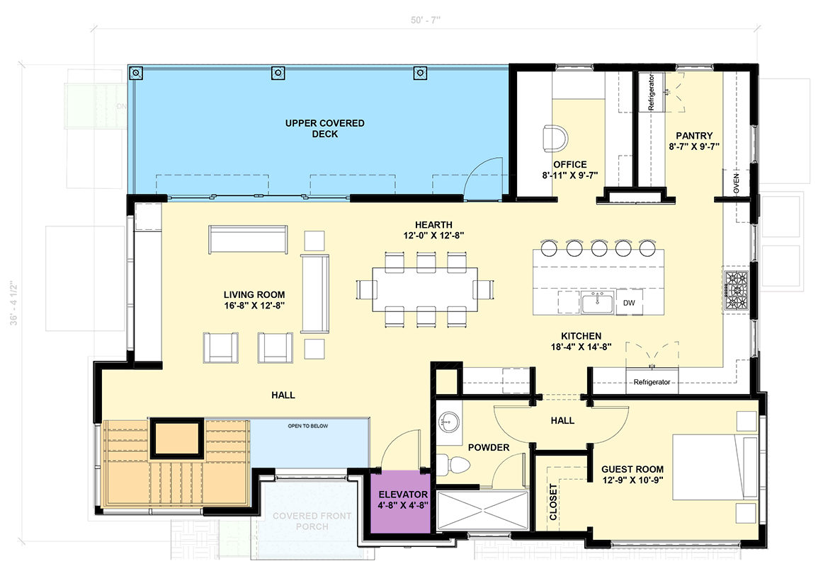 Plan 30095RT: Contemporary House Plan: 3 Beds, Elevator, Pool, Media - Floor Plan - 3rd Floor - Contemporary