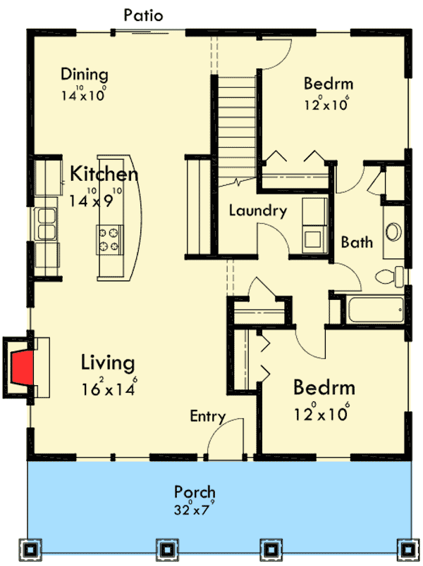 Plan 38000LB: Rustic Craftsman House Plan - Floor Plan - Main Level - Craftsman, Mountain, Northwest