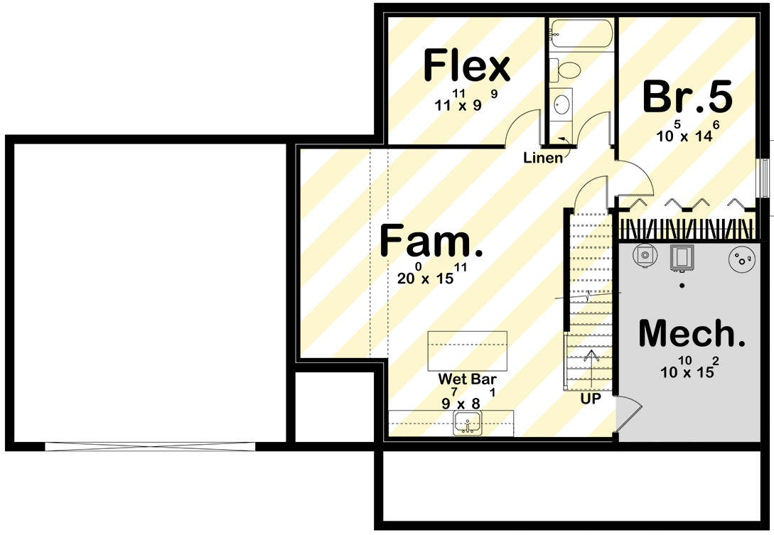 Plan 623558DJ: Charming Farmhouse House Plan with Upstairs Laundry and Butler's Pantry - Floor Plan - Optional Lower Level Layout ($ Paid Option) - Farmhouse