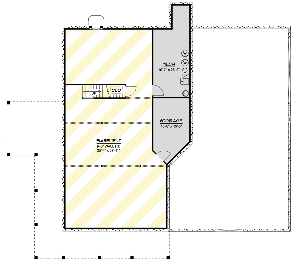 Plan 135388GRA: Spacious Barndominium with Workshop and Wraparound Porch - Floor Plan - Optional Lower Level - Barndominium