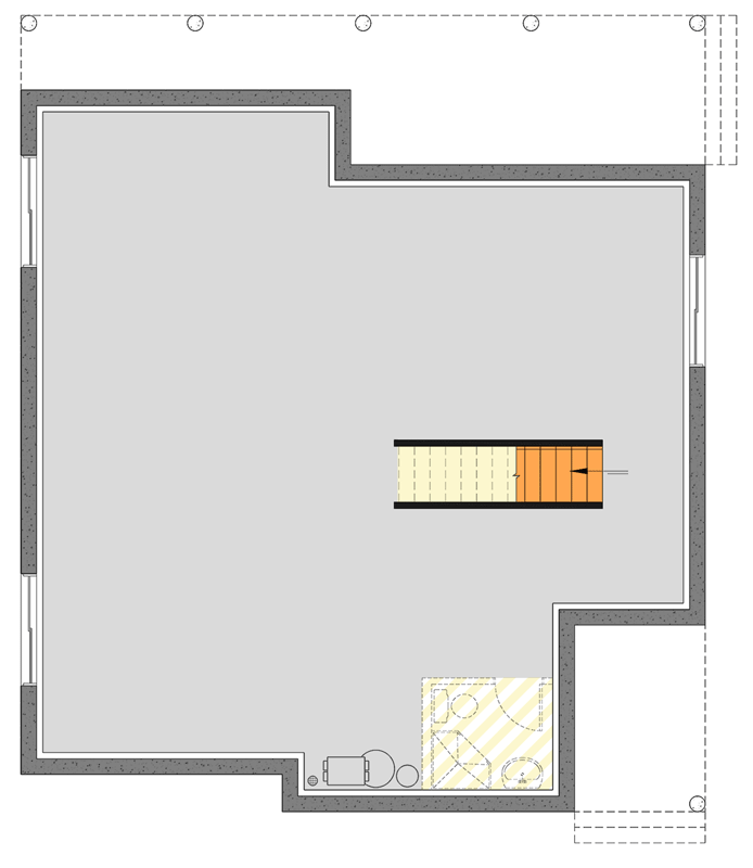 Plan 22735DR: Striking Modern Mountain House Plan with 3 Beds and Two-Story Great Room - Floor Plan - Unfinished Basement - Cabin, Modern, Mountain, Northwest