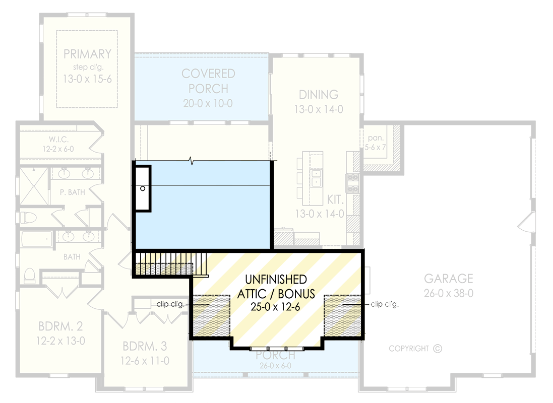 Plan 790178GLV — 2nd Floor floor plan