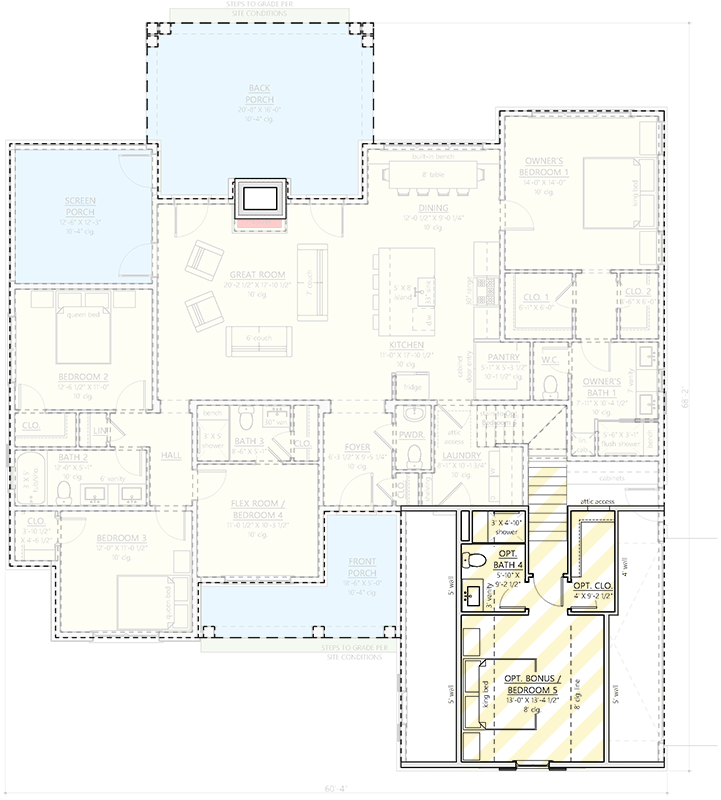 Plan 865030SHW: Modern Farmhouse House Plan with Split Beds and Versatile Bonus Room - Floor Plan - 2nd Floor - Cottage, Farmhouse, Modern Farmhouse