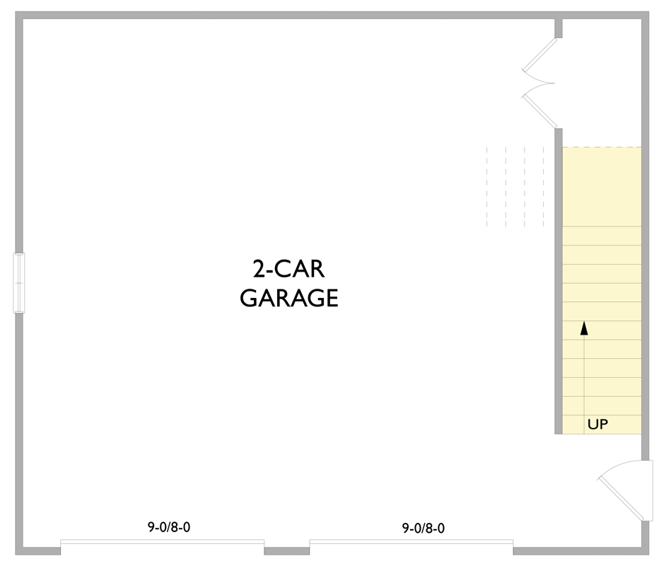 Plan 750018LDG: Modern Farmhouse 2-Car Garage Plan with Versatile Bonus Room - Floor Plan - Main Level - Carriage, Farmhouse, Modern Farmhouse