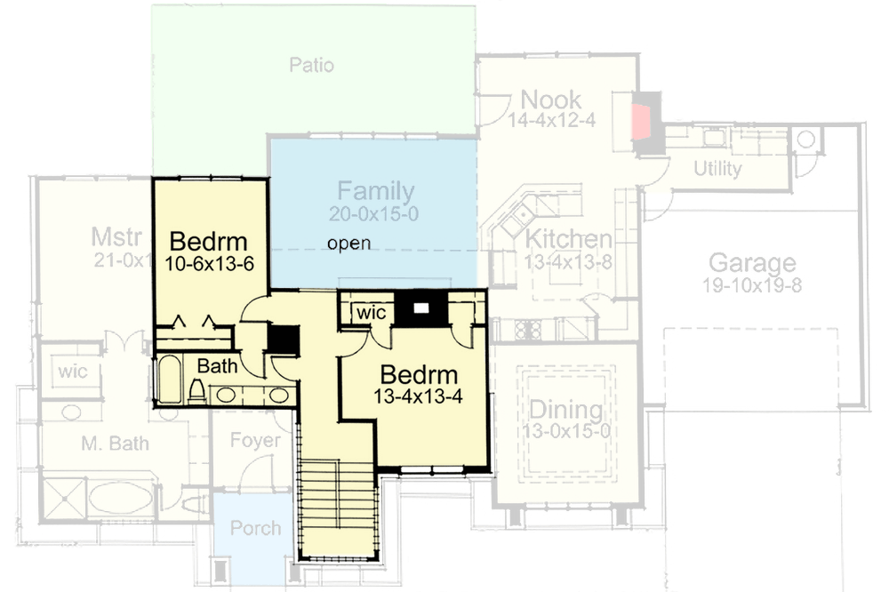 Plan 16947WG: Contemporary 3-Bedroom House Plan with 2669 Sq Ft and Open Living - Floor Plan - 2nd Floor - Contemporary, Mid Century Modern, Modern