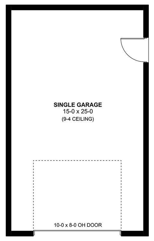 Plan 67848MG: Modern Farmhouse One Car Detached Garage House Plan - Floor Plan - Main Level - Country, Craftsman, Modern Farmhouse