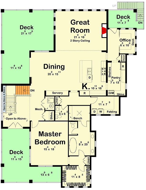 Plan 623612DJ: Elegant Coastal Contemporary House Plan with 5 Bedrooms and Ocean Views - Floor Plan - 2nd Floor - Beach, Coastal, Coastal Contemporary