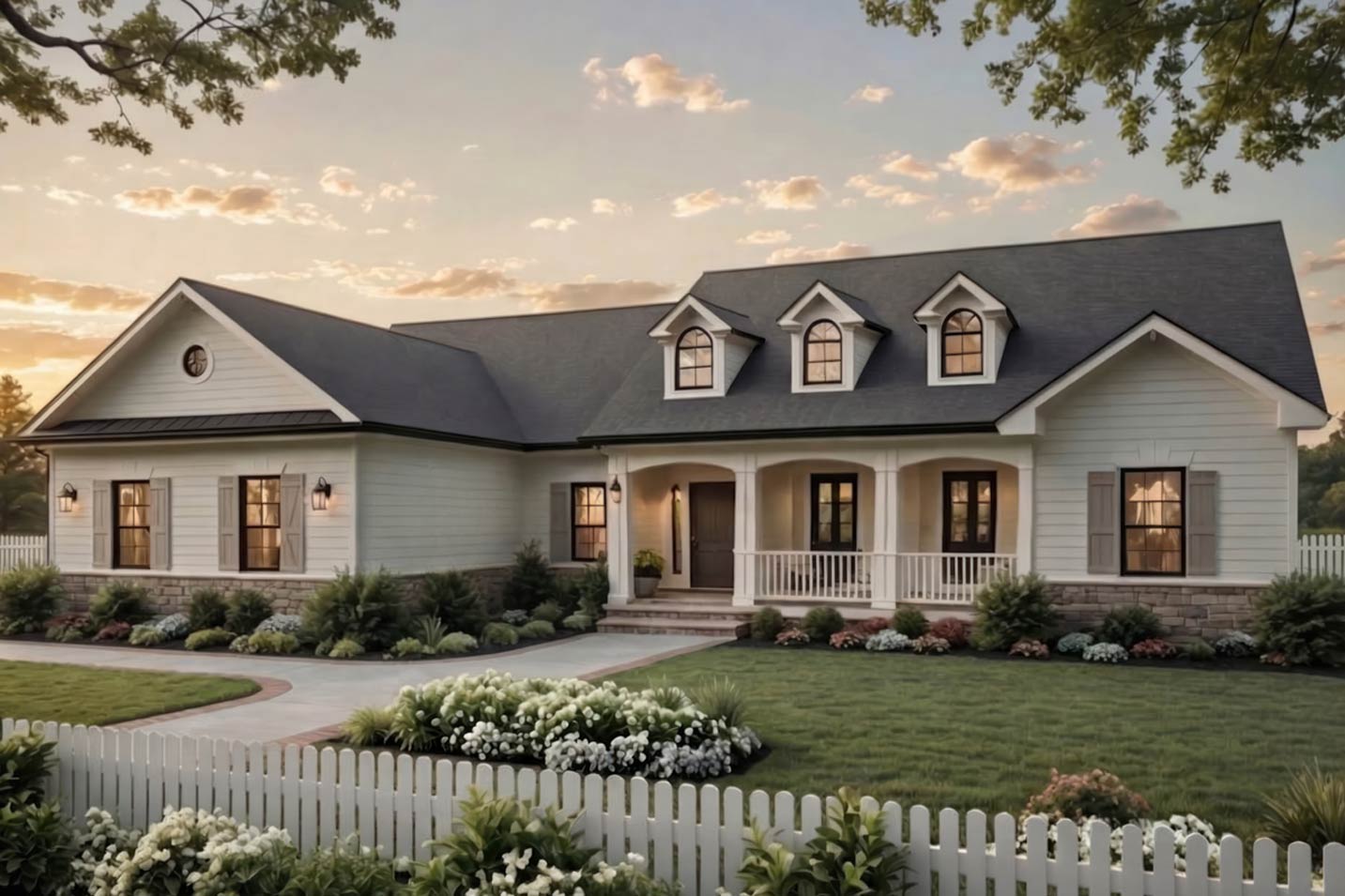 Plan 51377MM: Ranch Modern Farmhouse House Plan with Split Bedrooms and ...