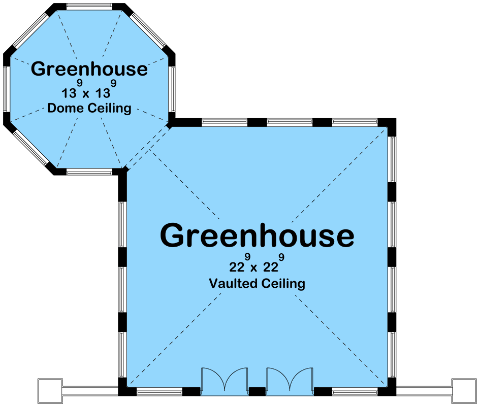 Plan 623624DJ: Elegant Greenhouse House Plan with Dome and Vaulted Ceilings - Floor Plan - Main Level - Coastal Contemporary, Contemporary, Florida-Style