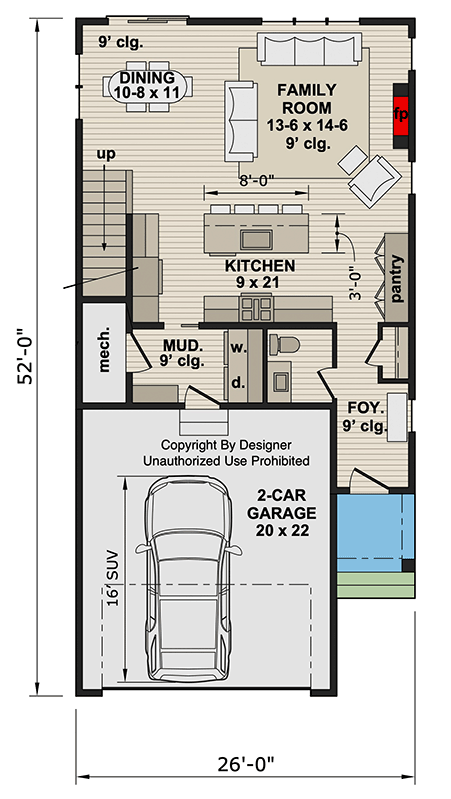 Plan 140070RK: Traditional Farmhouse House Plan with 3 Beds and Upstairs Loft - Floor Plan - Image #29 - Farmhouse, Traditional