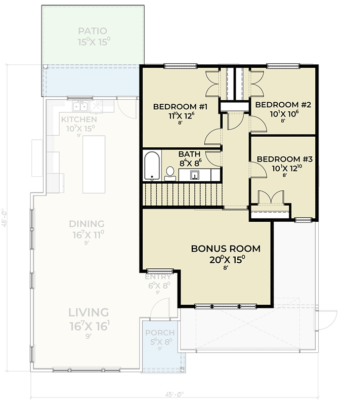 Plan 280263JWD: Northwest Modern House Plan with 4 Bedrooms and Main-Level Master Suite - Floor Plan - Image #23 - Contemporary, Modern, Northwest