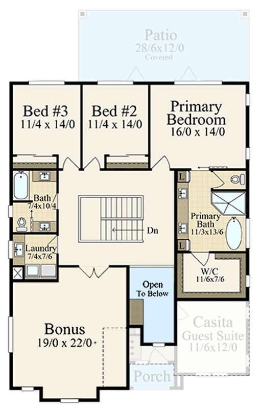 Plan 85481MS: Modern European House Plan with 3-4 Bedrooms and 3,197 Sq Ft - Floor Plan - Image #3 - European, French Country, Modern