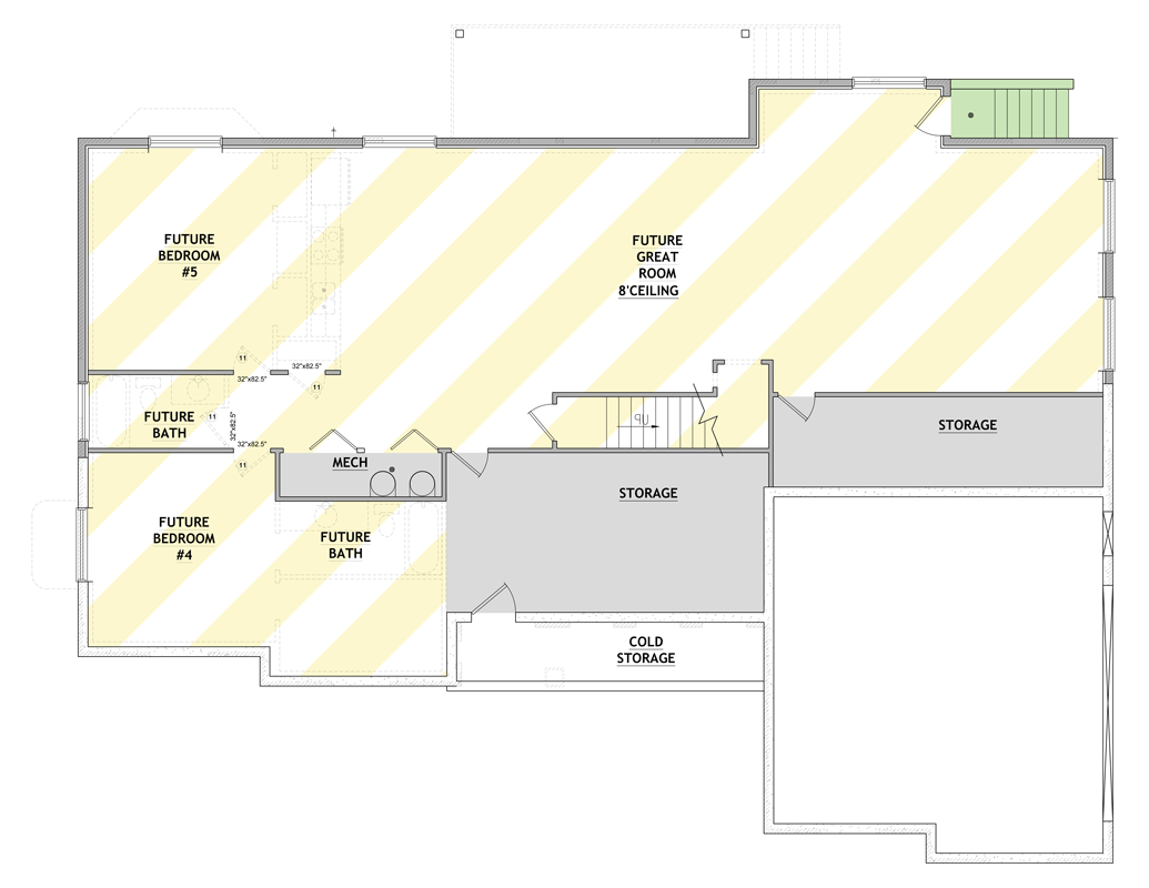 Plan 849096PGE: Farmhouse House Plan with 2212 Sq Ft and Versatile Bedrooms - Floor Plan - Optionally Finished Basement - Country, Farmhouse, Traditional
