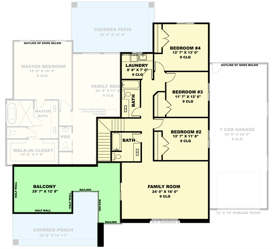 Plan 506062BRY: Contemporary Modern House Plan with 4 Bedrooms and Large Garage - Floor Plan - Image #6 - Contemporary, Modern