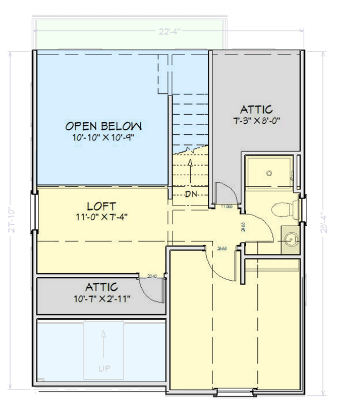 Plan 430836SNG: Charming Two-Bedroom Farmhouse Cottage House Plan with Accessible Design Features - Floor Plan - Image #16 - Cottage, Country, Farmhouse, Vacation