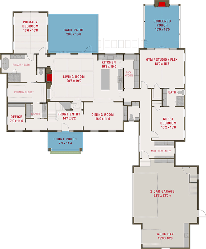 Plan 50245PH: Spacious Cape Cod House Plan Featuring 5 Bedrooms and Courtyard Entry Garage - Floor Plan - Image #12 - Cape Cod, Farmhouse