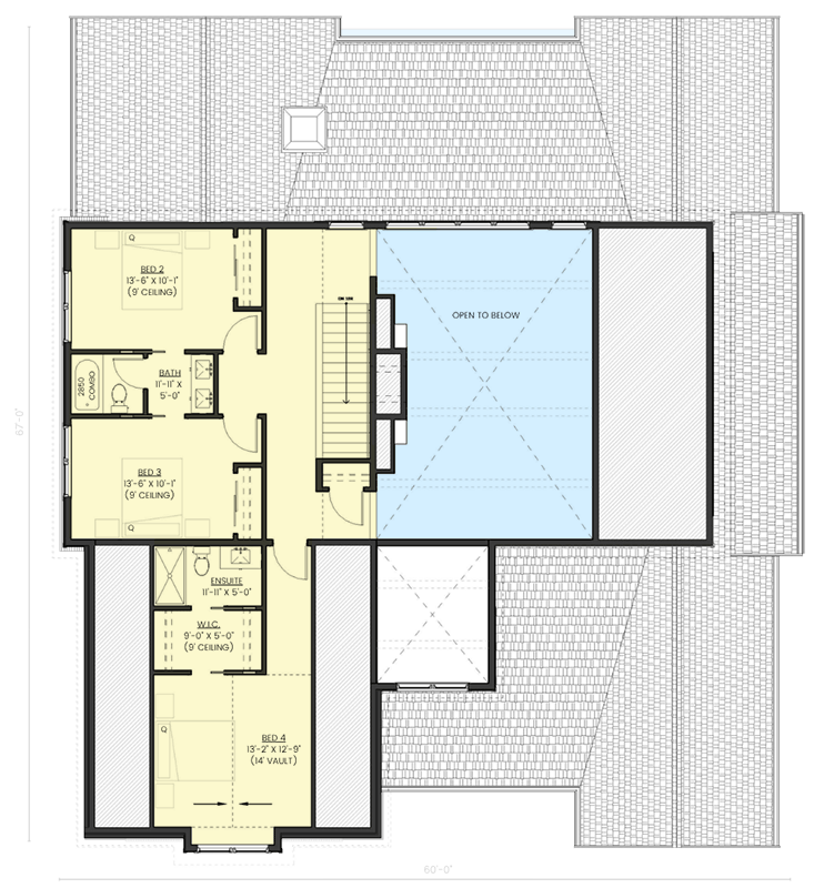 Plan 330029WLE: Spacious Tudor Cottage House Plan with 4-5 Bedrooms and Vaulted Ceilings - Floor Plan - Image #12 - Cottage, Tudor
