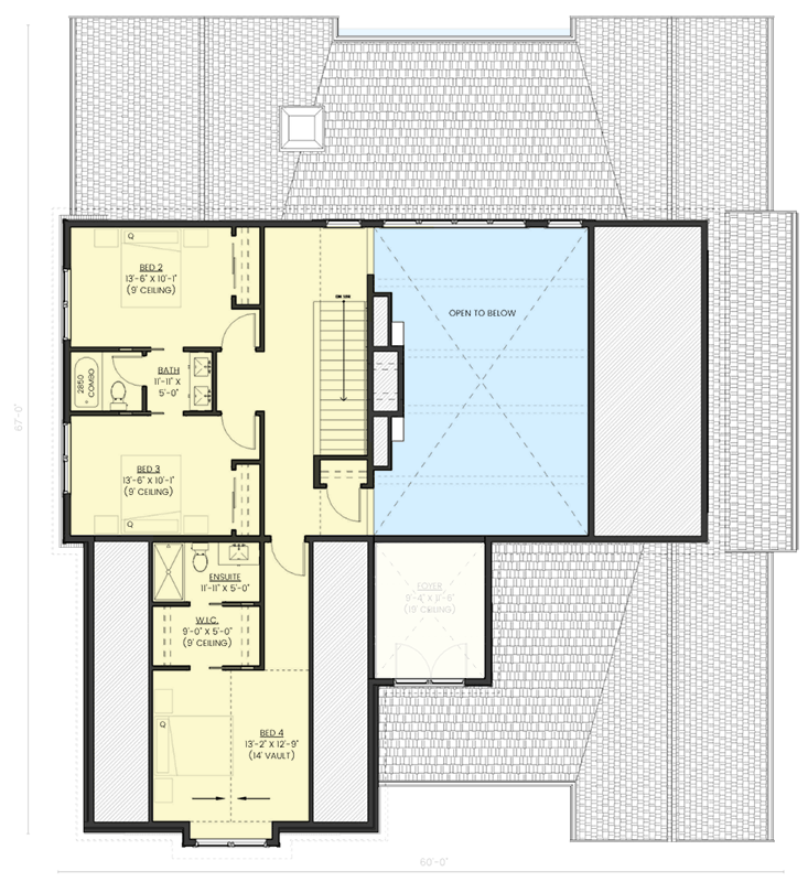 Plan 330029WLE: Spacious Tudor Cottage House Plan with 4-5 Bedrooms and Vaulted Ceilings - Floor Plan - Image #12 - Cottage, Tudor