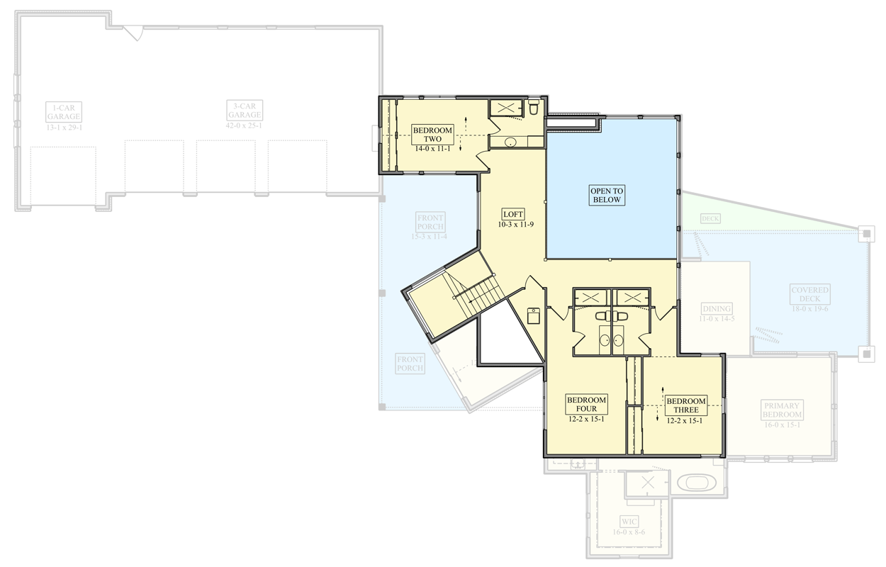 Plan 95381RW: Modern Luxury Four Bedroom House Plan with Four Car Garage - Floor Plan - Image #36 - Contemporary, Mountain, New American