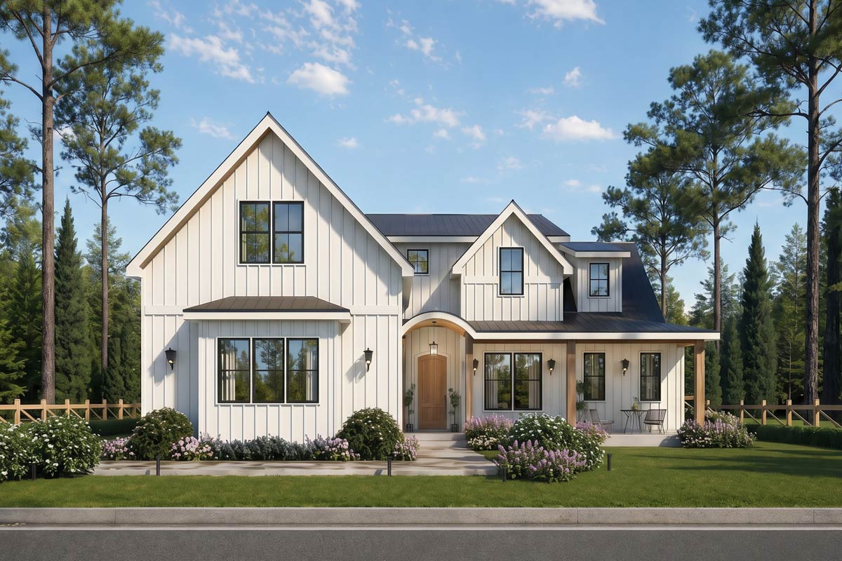 Plan 25962GE: Modern Farmhouse House Plan with Three Bedrooms and ...