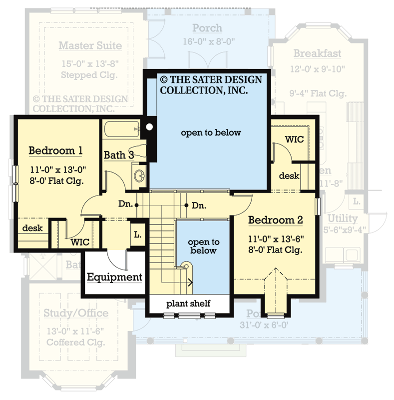 Plan 340158STR: Charming Craftsman Farmhouse Plan with Three Bedrooms and Vaulted Great Room - Floor Plan - Image #4 - Cottage, Country, Craftsman, Farmhouse, Southern