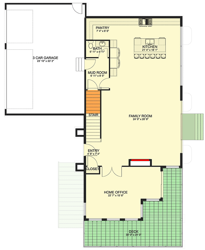 Plan 61759UT: Contemporary Northwest House Plan with 4 Bedrooms and Spacious Rooftop Deck - Floor Plan - Image #32 - Contemporary, Modern, Northwest
