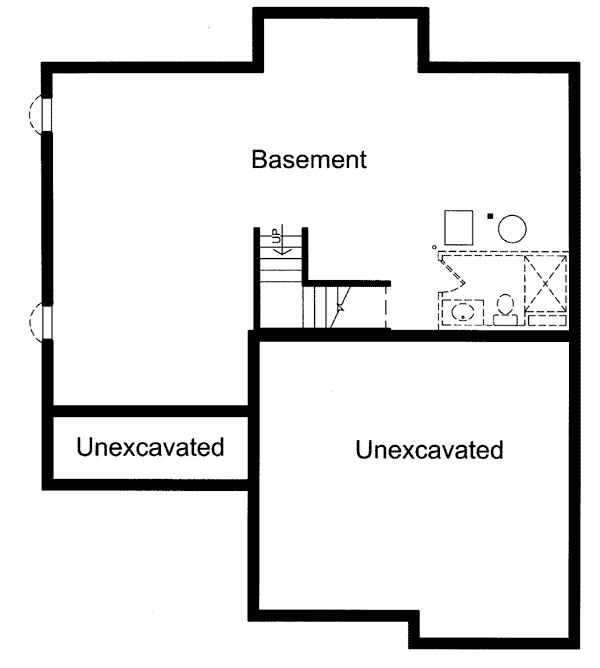 Plan 39103ST: Beautiful Great Room with Numerous Amenities - Floor Plan - Basement - Traditional
