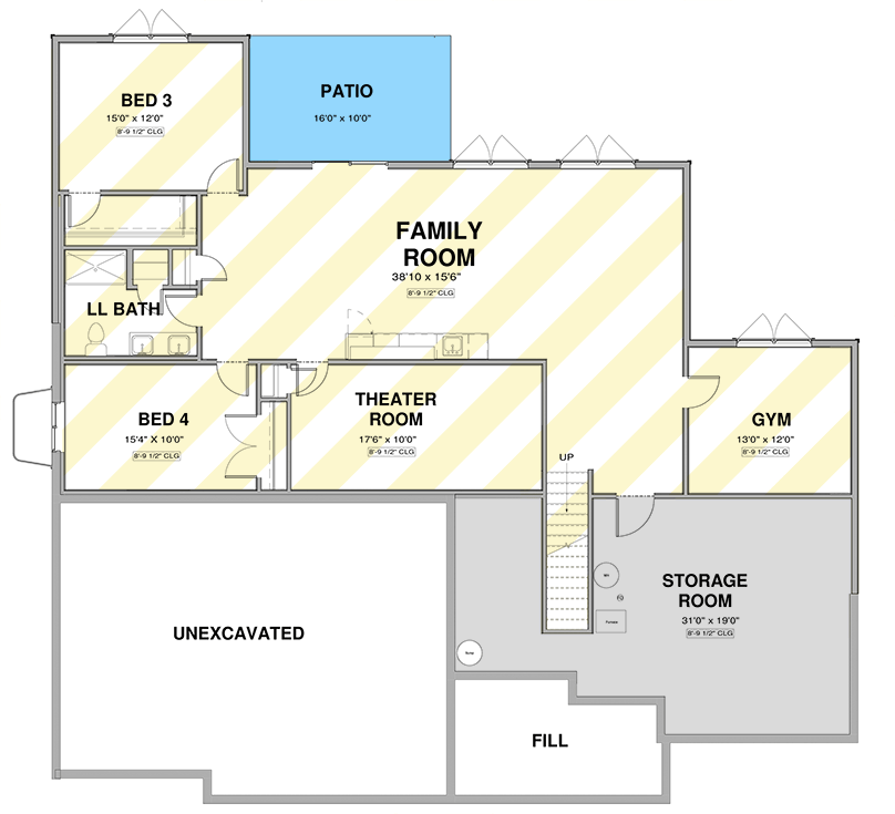 Plan 600023PDZ: Modern Farmhouse House Plan with Three-Car Garage and Split Bedrooms - Floor Plan - Optional Lower Level - Country, Craftsman, Modern Farmhouse, New American, Traditional