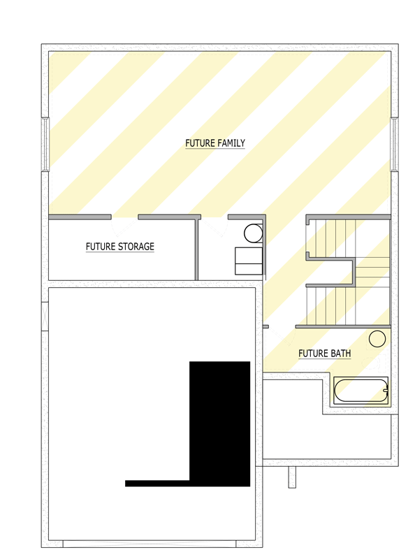 Plan 849134PGE: Three Bedroom Craftsman Cottage House Plan with Two Car Garage - Floor Plan - Optionally Finished Basement - Cottage, Craftsman, Traditional