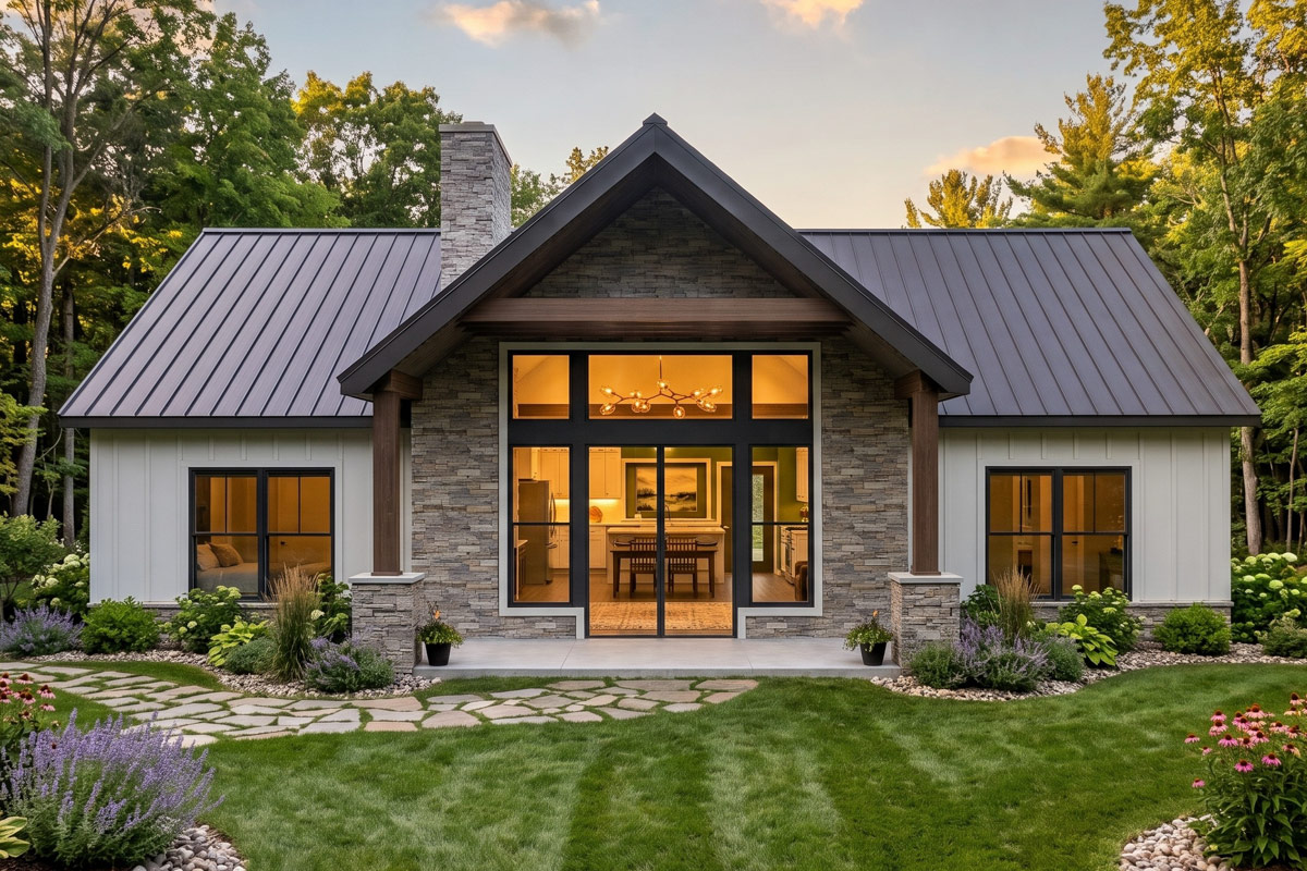 Plan 911076JVD: Charming Modern Farmhouse House Plan with Two Bedrooms ...