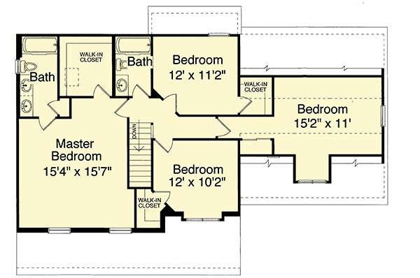 Plan 3936ST: Delightful Family Home - Floor Plan - 2nd Floor - Country