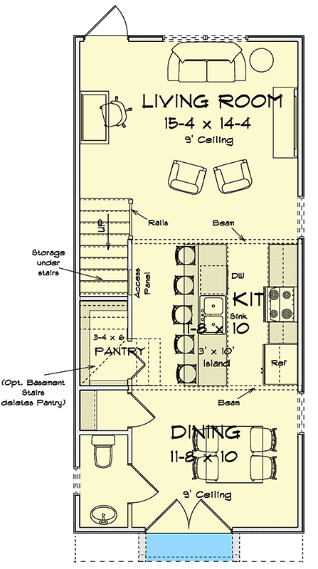 Plan 52590WM: Compact Contemporary Two-Story House Plan with Two Bedrooms - Floor Plan - Image #21 - Contemporary, Modern