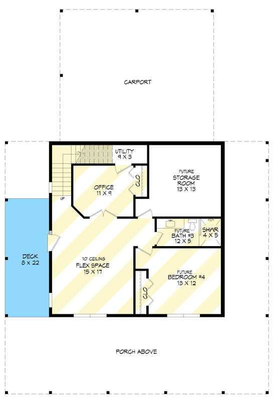 Plan 680705VR: Modern Mountain House Plan with Four Bedrooms and Expansive Decks - Floor Plan - Optionally Finished Basement - Modern, Mountain