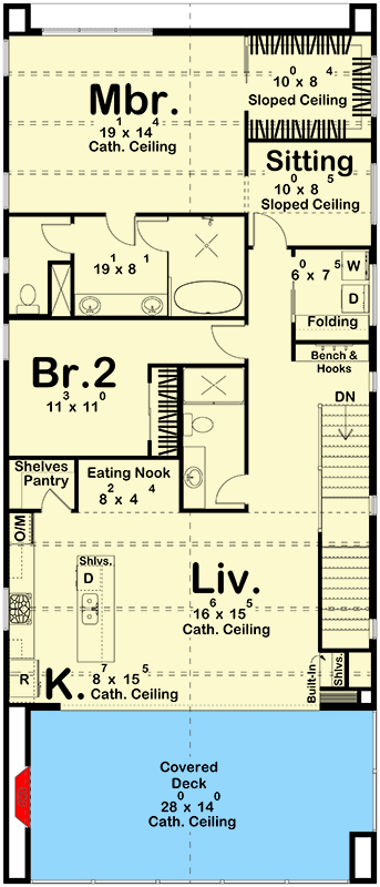 Plan 623675DJ: Modern Scandinavian Carriage House Plan with Two Bedrooms and Workshop - Floor Plan - Image #20 - Carriage, Modern, Scandinavian