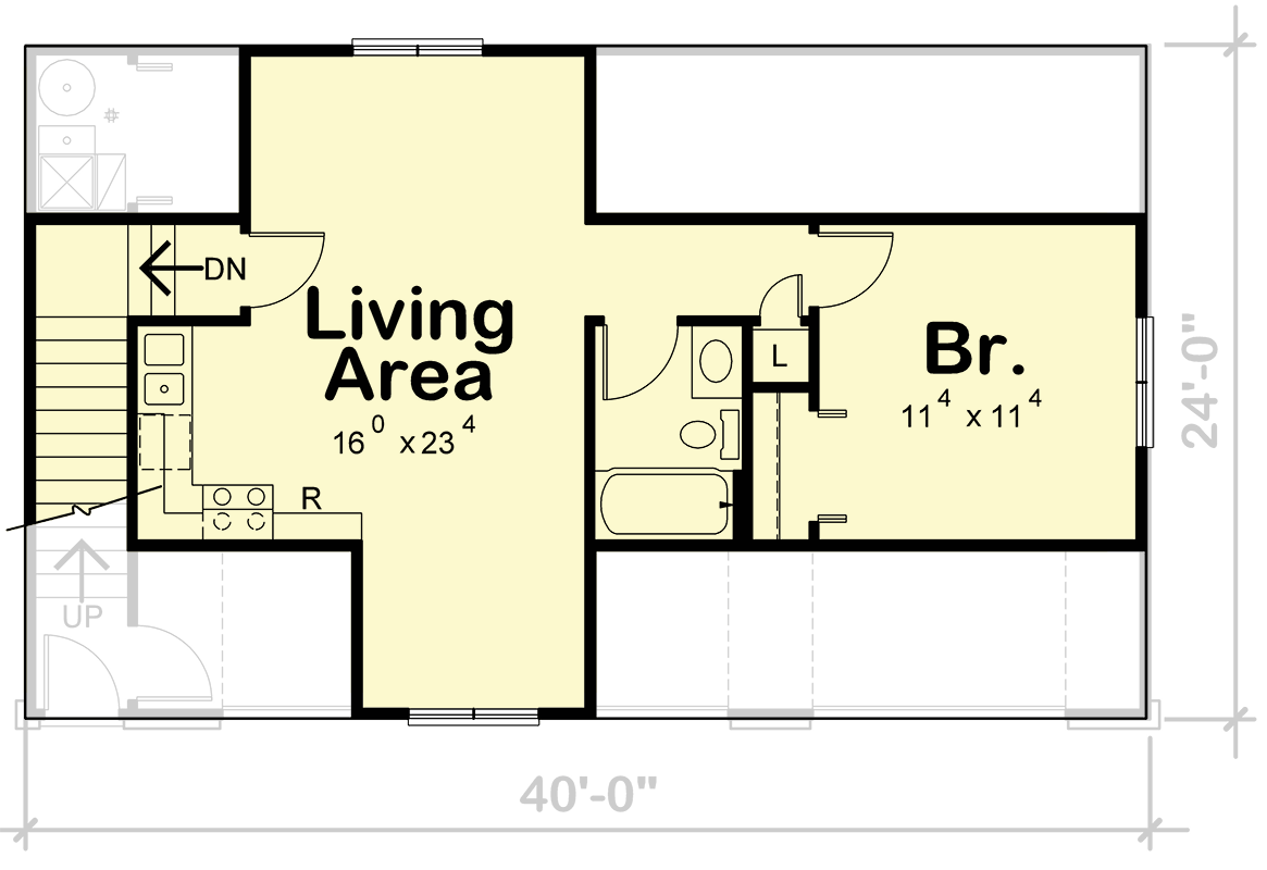 Plan 42786DB: Country Farmhouse Carriage Plan with Three-Car Parking - Floor Plan - Image #7 - Carriage, Country, Farmhouse