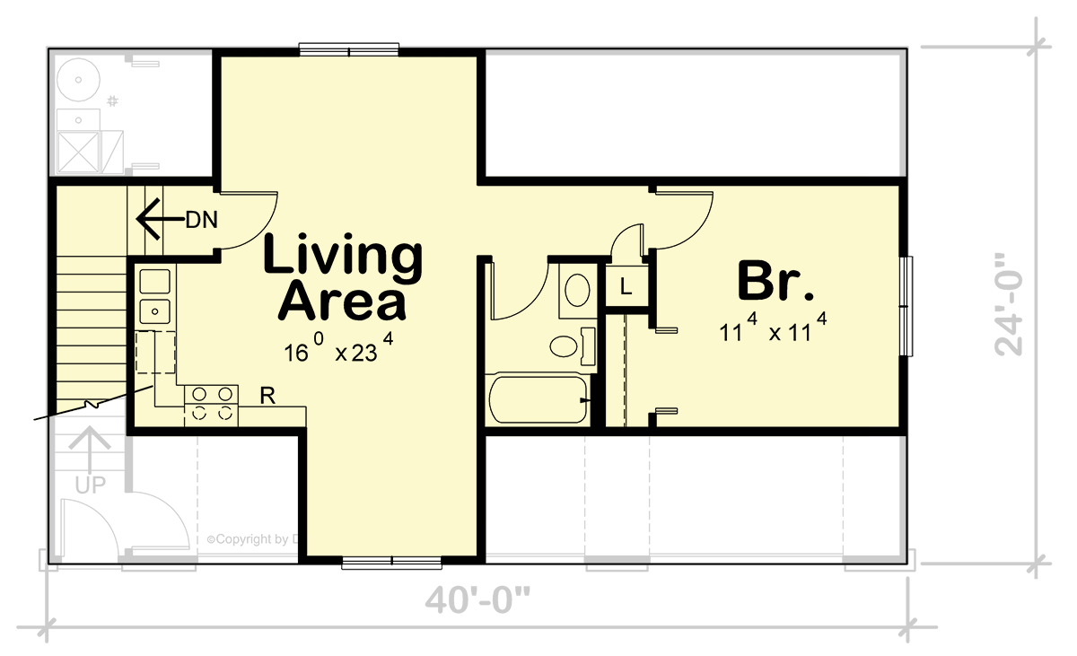 Plan 42787DB: Modern Farmhouse Carriage House Plan with Three Car Garage - Floor Plan - Image #7 - Carriage, Country, Farmhouse, Modern Farmhouse, New American