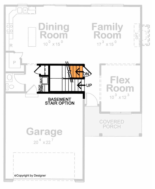 Plan 42788DB: Modern Farmhouse House Plan with 4 Bedrooms and 2-Car Garage - Floor Plan - Optional Stairs - Country, Farmhouse, Modern Farmhouse