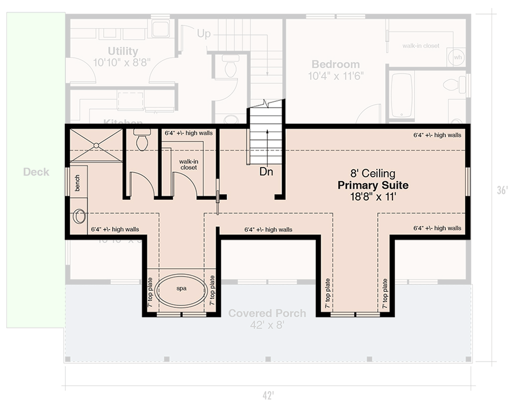 Plan 720204DA: Charming Country House Plan with Three Bedrooms and Detached Garage - Floor Plan - Image #10 - Cabin, Cottage, Country, Modern Farmhouse
