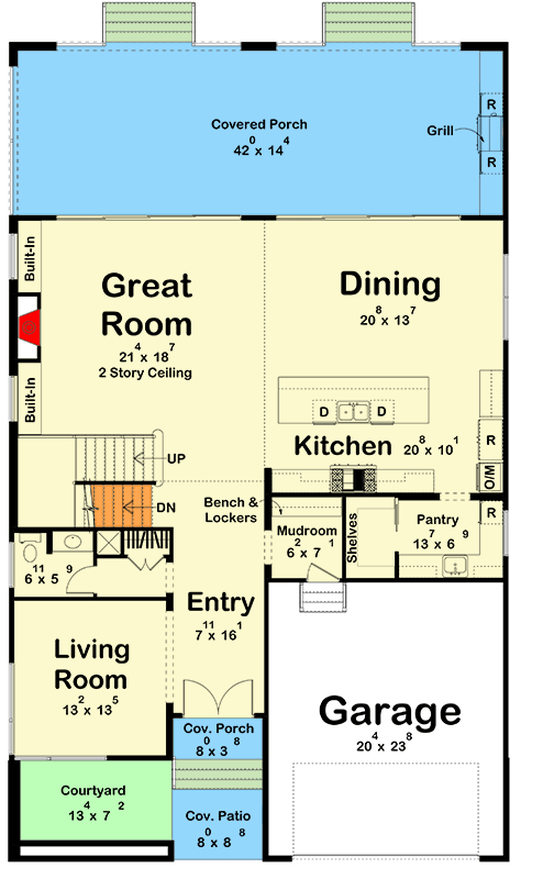 Plan 623686DJ: Stunning Contemporary House Plan Featuring Four Bedrooms and Modern Amenities - Floor Plan - Image #20 - Contemporary, Modern