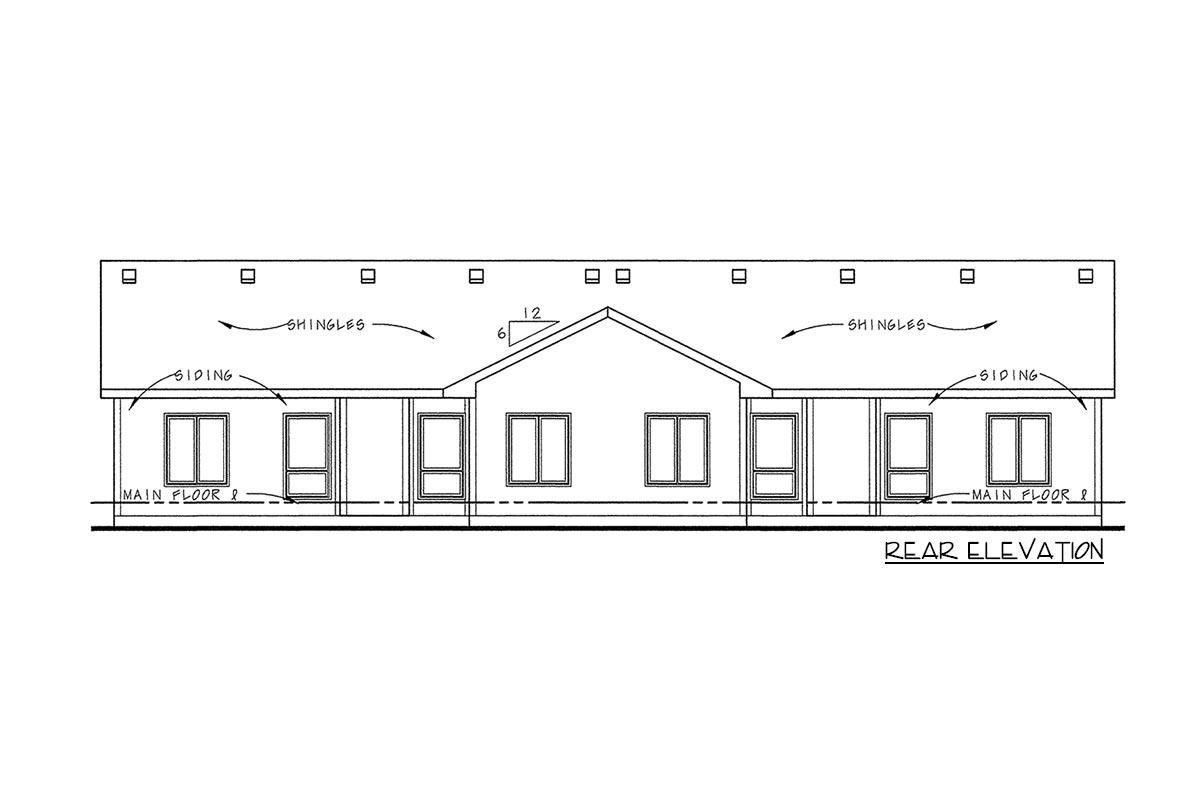 Plan 40553DB: Traditional Duplex House Plan