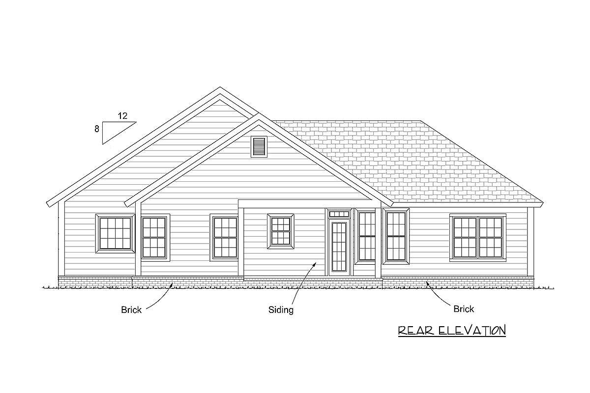 Split Bedroom Simplicity - 42264WM | Architectural Designs - House Plans