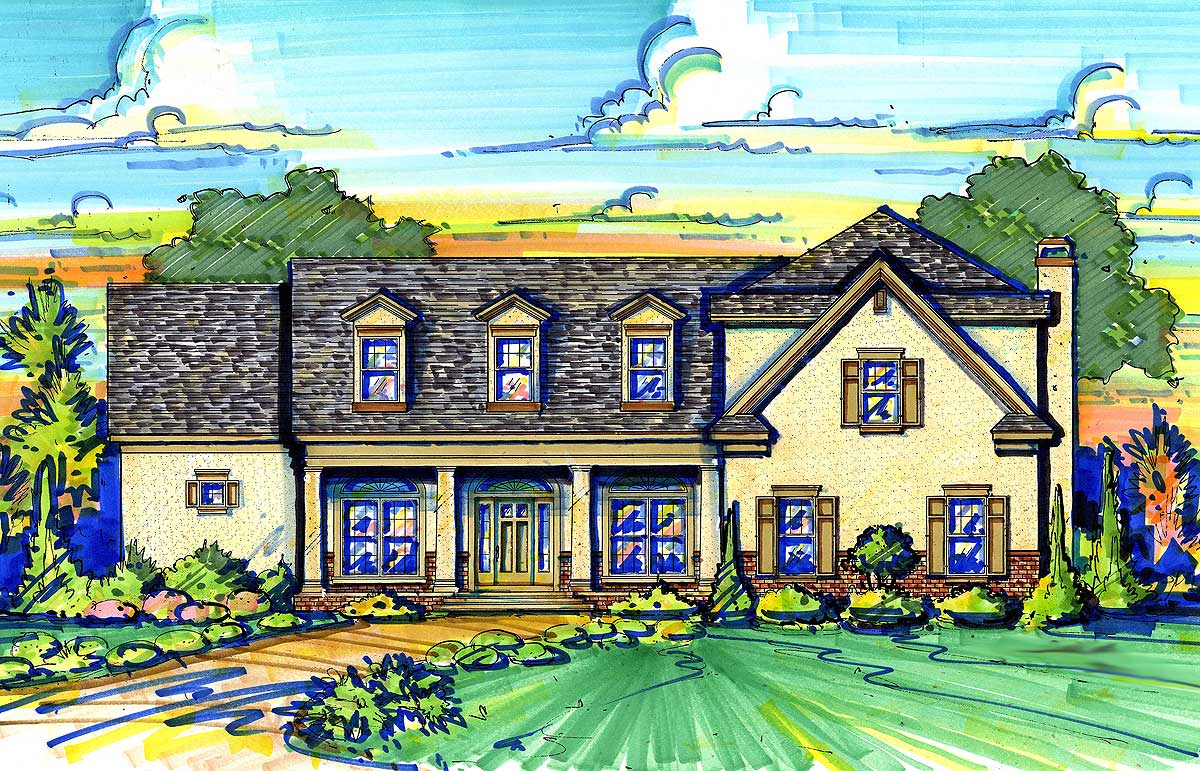 Plan 42825MJ: Bonus Room Plus Fifth Bedroom