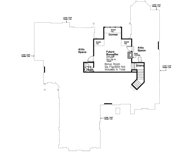 Plan 48314FM: Master Sitting Area - Floor Plan - Bonus - European, French Country