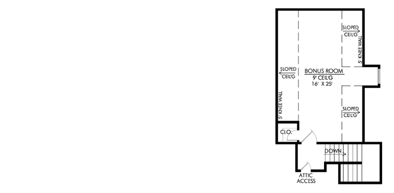 Plan 56304SM: Fabulous Kitchen - Floor Plan - Bonus - Acadian, European, French Country, Louisiana-Style