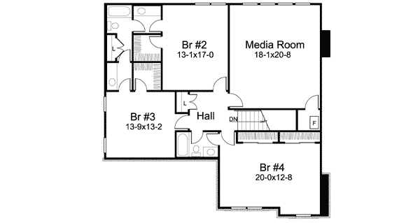 Plan 57152HA: Masterfully Designed Two-Story House Plan - Floor Plan - 2nd Floor - Traditional
