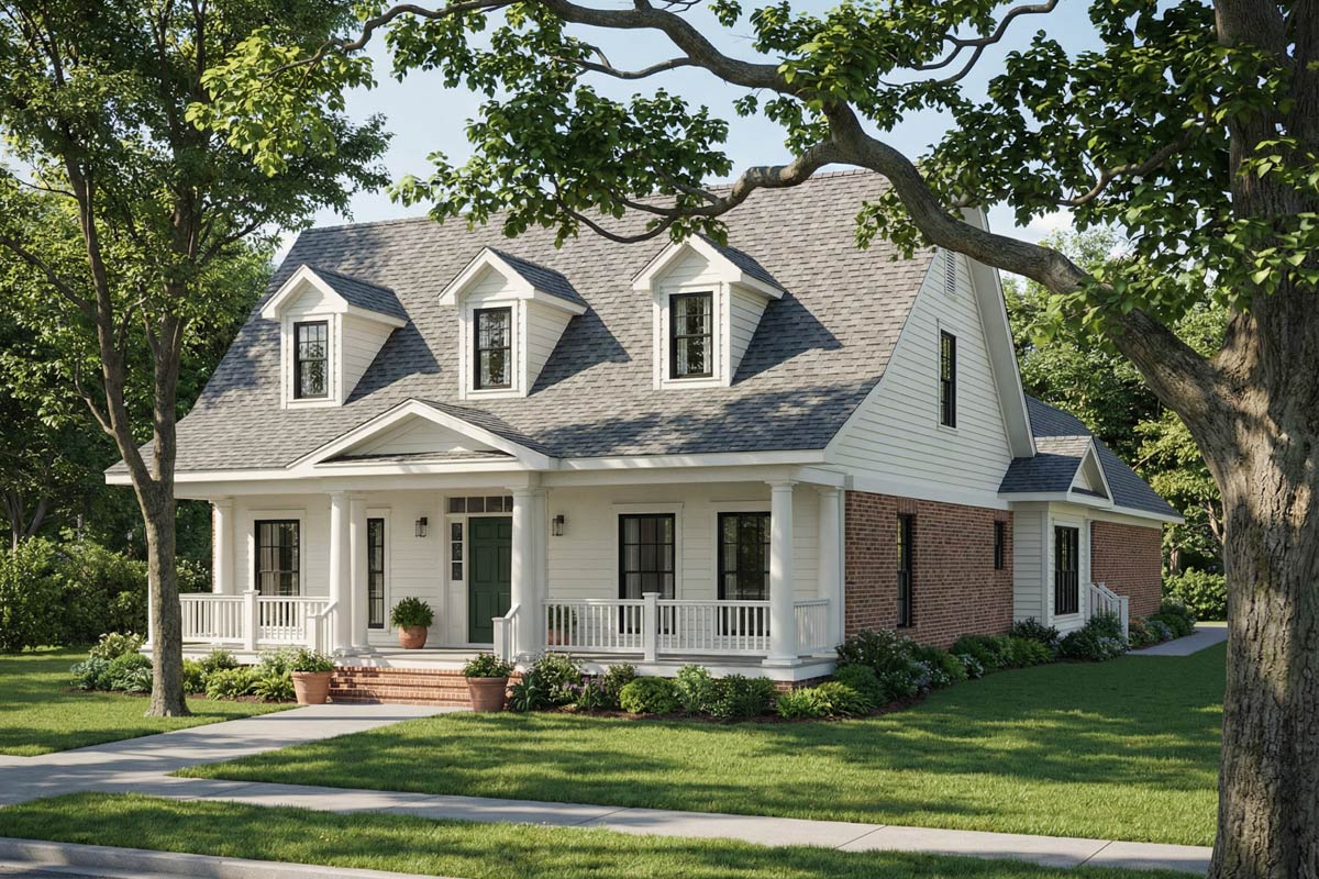 Plan 59112ND: Traditional Country House Plan with First-Floor Master ...